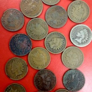 Nice old panney Indian head 18 pieces